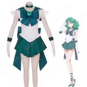 劇場版 セーラー戦士 海王みちる（かいおうみちる） スーパー 戦闘服 コスプレ衣装 『美少女戦士セーラームーンEternal』 スーパーセーラーネプチューン セーラー服 子供用 大人用 cosplay 仮装 変装(ゲーム• アニメコスプレ衣装でおすすめの商品)