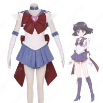 劇場版 セーラー戦士 土萠ほたる（ともえほたる） スーパー 戦闘服 コスプレ衣装 『美少女戦士セーラームーンEternal』 スーパーセーラーサターン セーラー服 子供用 大人用 cosplay 仮装 変装(美少女戦士セーラームーン コスプレ衣装)