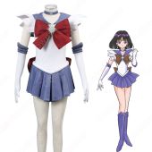 セーラー戦士 土萠ほたる（ともえほたる） 戦闘服 コスプレ衣装 『美少女戦士セーラームーン』（びしょうじょせんしセーラームーン） セーラーサターン 子供用 大人用 cosplay 仮装 変装(ゲーム• アニメコスプレ衣装でおすすめの商品)