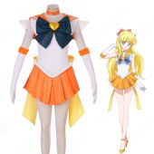 劇場版 セーラー戦士 愛野美奈子（あいのみなこ） スーパー 戦闘服 コスプレ衣装 『美少女戦士セーラームーンEternal』 スーパーセーラーヴィーナス セーラー服 子供用 大人用 cosplay 仮装 変装(ゲーム• アニメコスプレ衣装でおすすめの商品)