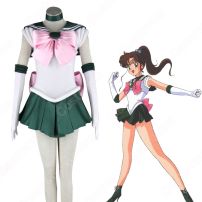 セーラー戦士 木野まこと（きのまこと） セーラー服 戦闘服 コスプレ衣装 『美少女戦士セーラームーン』（びしょうじょせんしセーラームーン） セーラージュピター 子供用 大人用 cosplay 仮装 変装(美少女戦士セーラームーン コスプレ衣装)