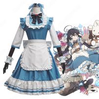 文スト迷ヰ犬怪奇譚 泉鏡花（いずみきょうか） 迷い込んだ少女 メイド服 コスプレ衣装 『文豪ストレイドッグス 迷ヰ犬怪奇譚』 ロリータ（Lolita) ワンピース cosplay 仮装 変装(文豪ストレイドッグス コスプレ衣装)