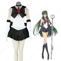 セーラー戦士 冥王せつな（めいおうせつな） セーラー服 戦闘服 コスプレ衣装 『美少女戦士セーラームーン』（びしょうじょせんしセーラームーン） セーラープルート 子供用 大人用 cosplay 仮装 変装(美少女戦士セーラームーン コスプレ衣装)