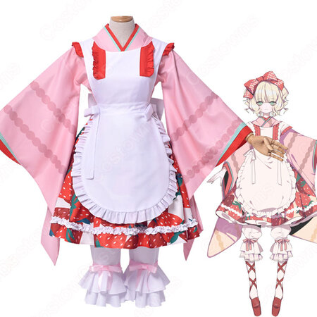 ローゼンメイデン 雛苺 ひないちご 15周年 大正浪漫風 コスプレ衣装 誕生15周年 ローゼンメイデン0 ゼロ 展 かわいい メイド服 Cosplay 仮装 変装 Costowns