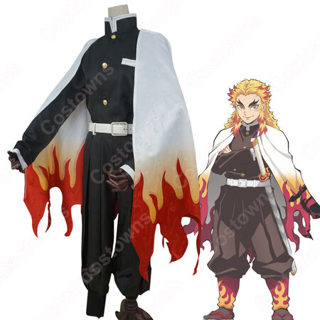 煉獄杏寿郎 れんごくきょうじゅろう コスプレ衣装 鬼滅の刃 Cosplay 炎柱 隊服 Costowns