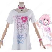 夢見りあむ（ゆめみりあむ） 特訓前 私服 コスプレ衣装 『アイドルマスター シンデレラガールズ』 骨柄 Tシャツ cosplay 仮装 変装(ゲーム• アニメコスプレ衣装でおすすめの商品)