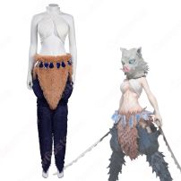 鬼滅 嘴平伊之助（はしびらいのすけ） 女体化 コスプレ衣装 『鬼滅の刃』（きめつのやいば） cosplay 仮装 変装(鬼滅の刃 コスプレ衣装)