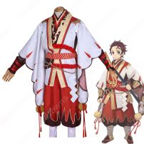 鬼滅 陰陽師 竈門炭治郎（かまどたんじろう） 兄長誓言 コスプレ衣装 『鬼滅の刃』（きめつのやいば） cosplay 仮装 変装(鬼滅の刃 コスプレ衣装)