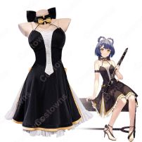 原神(げんしん) コンサート 香菱(シャンリン) コスプレ衣装 「GENSHIN CONCERT 2021『Melodies of an Endless Journey』」 黒ワンピース cosplay 仮装 変装(原神 コスプレ衣装)