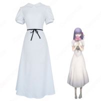 間桐桜（まとうさくら） コスプレ衣装 コスプレウィッグ 劇場版「Fate/stay night[Heaven's Feel（ヘブンズフィール）]」（桜ルート） ワンピース cosplay 仮装 変装(FATEシリーズ コスプレ衣装)