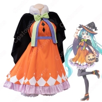 初音ミク（はつね ミク） 2nd season ハロウィン コスプレ衣装(202×202)