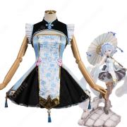 リゼロ レム 中華風ロリータ(Qilolita・チィロリータ) ドレス コスプレ衣装 『Re:ゼロから始める異世界生活』（リ・ゼロからはじめるいせかいせいかつ） チャイナドレス cosplay 仮装 変装