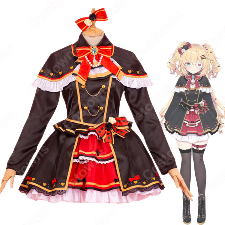 ホロライブ　赤井はあと　はあちゃま　ゴスロリ　コスプレ　フルセット f73a5f10c8c644d6980d7f6e00e8f8