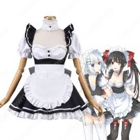 デアラ 時崎狂三（ときさきくるみ） メイド服 コスプレ衣装 『デート・ア・ライブ』 可愛い メイド変装 cosplay 仮装(デート・ア・ライブ コスプレ衣装)
