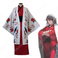 Vtuber Vox Akuma (ヴォックス・アクマ) 新年 和服 コスプレ衣装 『にじさんじ』 「ニューイヤーボイス2022」 バーチャルライバー cosplay 仮装 変装(にじさんじ コスプレ衣装)