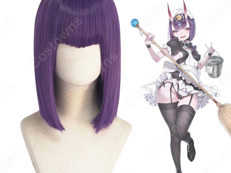 FGO 酒呑童子（しゅてんどうじ） コスプレウィッグ『Fate/Grand Order』（フェイト・グランドオーダー） 耐熱かつら cosplay  wig 通販 - Costowns