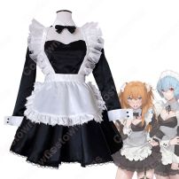 EVA 綾波レイ（あやなみ レイ） 惣流・アスカ・ラングレー（そうりゅう・アスカ・ラングレー） メイド服 コスプレ衣装 『新世紀エヴァンゲリオン』（しんせいきエヴァンゲリオン） cosplay 仮装 変装(新世紀エヴァンゲリオン コスプレ衣装)