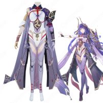 薄櫻が綻ぶ時 雷電将軍(らいでんしょうぐん) 禍津御建鳴神命 コスプレ衣装 『原神』（げんしん） 夢想楽土の結末 cosplay 仮装 変装(原神 コスプレ衣装)