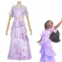 Encanto イサベラ・マドリガル コスプレ衣装 『ミラベルと魔法だらけの家』（ミラベルとまほうだらけのいえ） ミラベルの長姉 花の魔法 cosplay 仮装 変装(202×202)