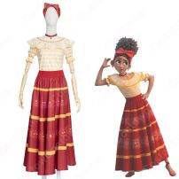 Encanto ドロレス・マドリガル コスプレ衣装 『ミラベルと魔法だらけの家』（ミラベルとまほうだらけのいえ） ミラベルのいとこ 聴力の魔法 cosplay 仮装 変装(ハロウィン仮装・衣装)