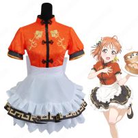 高海千歌（たかみちか）チャイナドレス編 伝説のみかん饅頭 覚醒前 コスプレ衣装 『ラブライブ！シリーズ』 チャイナドレス cosplay 仮装 変装(Love Live!（ラブライブ!） コスプレ衣装)