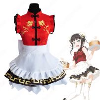 黒澤ダイヤ（くろさわだいや）チャイナドレス編 惹き寄せられる秘密 覚醒前 コスプレ衣装 『ラブライブ！シリーズ』 チャイナドレス cosplay 仮装 変装(Love Live!（ラブライブ!） コスプレ衣装)