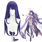 雷電将軍(らいでんしょうぐん) 禍津御建鳴神命 コスプレウィッグ 『原神』（げんしん） 薄櫻が綻ぶ時 耐熱かつら cosplay wig 通販(送料無料)