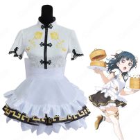 津島善子（つしまよしこ） チャイナドレス編 煉獄の紅焔への降臨 覚醒前 コスプレ衣装 『ラブライブ！シリーズ』 チャイナドレス cosplay 仮装 変装(Love Live!（ラブライブ!） コスプレ衣装)