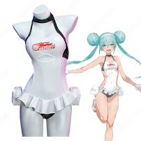 初音ミク レーシングミク 2022 Tropical Maid 夏 水着 コスプレ衣装(初音ミク コスプレ衣装)
