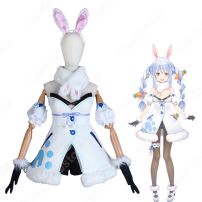VTuber 兎田ぺこら（うさだぺこら） コスプレ衣装 hololive（ホロライブ） 3期生 普段着 バーチャルYouTuber バーチャルアイドル バニーガール ぺこーら cosplay 仮装 変装(ホロライブ（hololive） コスプレ衣装)