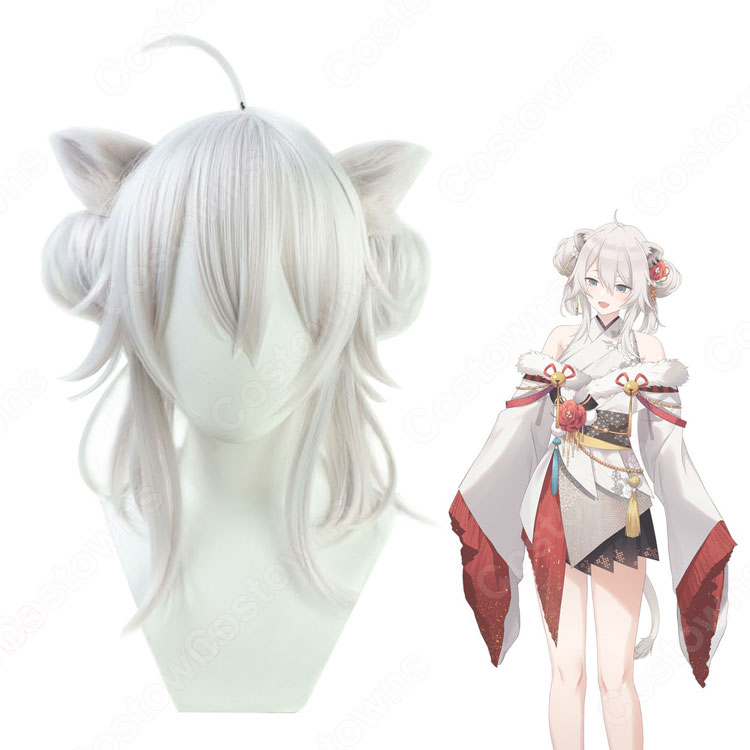 VTuber 獅白ぼたん（ししろぼたん） コスプレウィッグ hololive