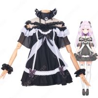 VTuber 潤羽るしあ（うるはるしあ）ゴスロリ衣装 コスプレ衣装 hololive（ホロライブ） 3期生 バーチャルYouTuber バーチャルアイドル るーちゃん cosplay 仮装 変装(ホロライブ（hololive） コスプレ衣装)
