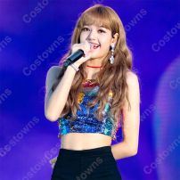 LISA（リサ） 衣装 通販 「FOREVER YOUNG - BLACKPINK 2018ロッテファミリーコンサート」 ダンス服 アイドル服(少女時代、IZ*ONE、BLACKPINK、TWICE)