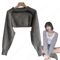 リサ（LISA ） 衣装 通販 「Lovesick Girls」 練習室服 Kポップ ダンス服 ニット セーター トップス 韓国 BLACKPINK BPアイドル衣装(202×202)