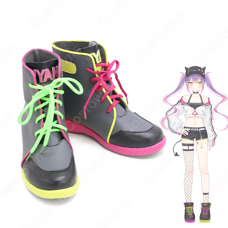 ホロライブ コスプレ VTuber 常闇トワ ウィッグ 靴 完コス cc0bfea5cf0243d0bbea7e0755c073