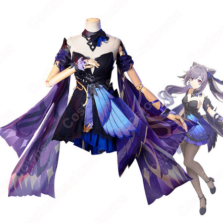 刻晴 コクセイ 霓裾の舞 コスプレ衣装 ゲーム 原神 げんしん キャラクター服装 礼服 Cosplay 仮装 変装 Costowns
