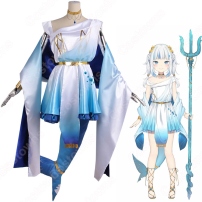 VTuber ホロライブ がうる・ぐら 礼服 コスプレ衣装 1期生 「HoloMyth」 サメちゃん cosplay 仮装 変装(202×202)