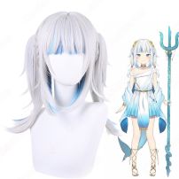 VTuber がうる・ぐら 礼服 コスプレウィッグ 1期生 「HoloMyth」 サメちゃん 耐熱かつら cosplay wig 通販(コスプレウィッグ)