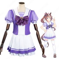 ウマ娘 トレセン学園 セーラー服 制服 コスプレ衣装 『ウマ娘 プリティーダービー』（ウマむすめ プリティーダービー） 夏服 cosplay 仮装 変装(ウマ娘 プリティーダービー コスプレ衣装)