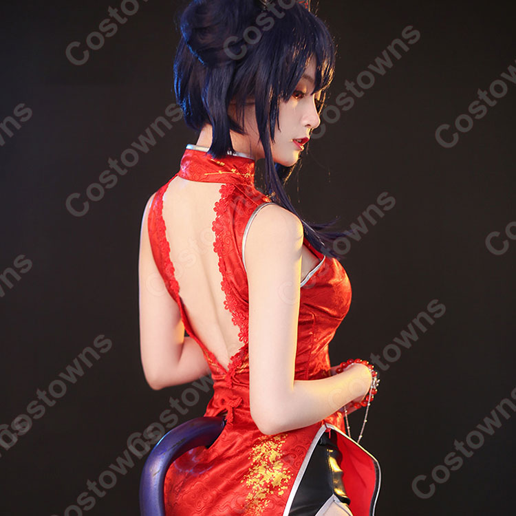 R⑦2 レディース コスプレ 中華 刺繍風 アークナイツ 陳sir チャイナドレ 5be09ce2bdbc4b04b288d6590ea00f