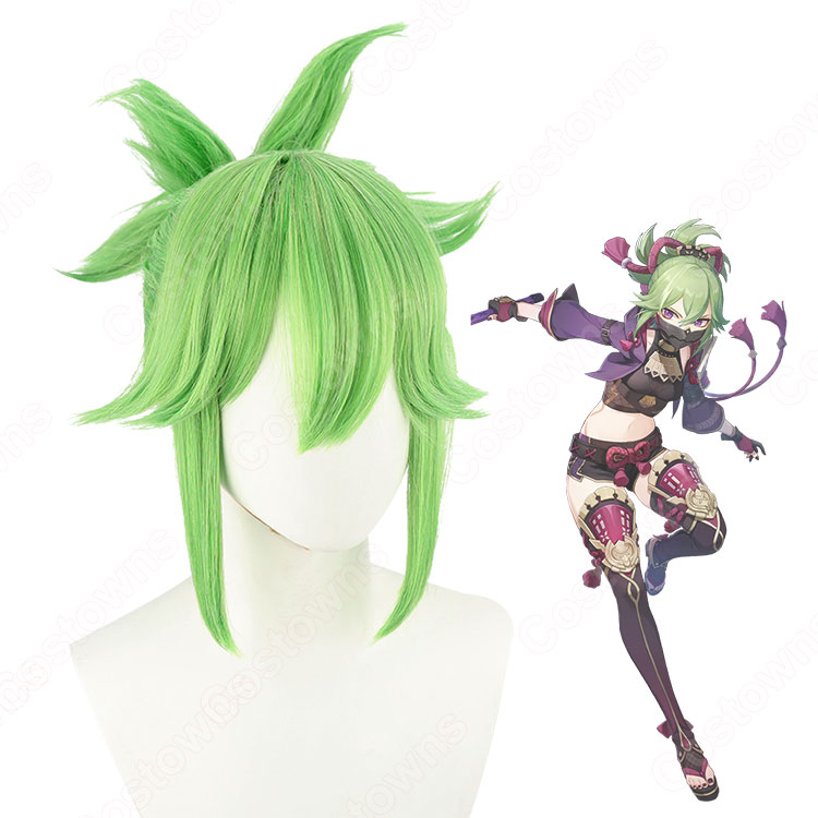 ⚠期間限定値下げ中⚠【原神】 久岐忍 コスプレ衣装+ウィッグ+武器 久岐忍（くきしのぶ） コスプレ衣装 『原神』（げんしん） 荒瀧派 煩悩