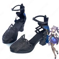 刻晴（コクセイ） 霓裾の舞 コスプレ靴 ゲーム 『原神』（げんしん） コスプレ シューズ コスプレ用 道具 男女兼用(コスプレ ブーツ（靴）)