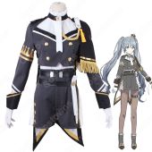 プロセカ 初音ミク（はつね ミク） Crown Knight衣装 軍服 コスプレ衣装 『プロジェクトセカイ カラフルステージ！ feat. 初音ミク』 バーチャル・シンガー cosplay 仮装 変装(ゲーム• アニメコスプレ衣装でおすすめの商品)