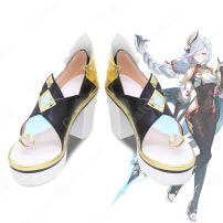 申鶴（シンカク） コスプレ靴 『原神』（げんしん） cosplay コスプレ靴/シューズ /ハイヒール コスプレ用 道具 男女兼用(コスプレ ブーツ（靴）)