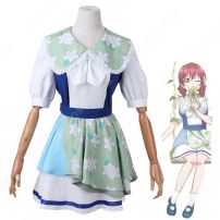 エマ・ヴェルデ (Emma Verde) コスプレ衣装 『ラブライブ！虹ヶ咲学園スクールアイドル同好会』（ラブライブ！にじがさきがくえんスクールアイドルどうこうかい） QU4RTZ 2ndシングル「Swinging！」 cosplay 仮装 変装(Love Live!（ラブライブ!） コスプレ衣装)