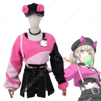 プロセカ 小豆沢こはね（あずさわこはね） 「Beat Eater」 コスプレ衣装 『プロジェクトセカイ カラフルステージ！ feat. 初音ミク』 Vivid BAD SQUAD 内なる力の目覚め ビーストハート・ガール cosplay 仮装 変装(202×202)