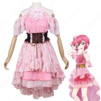 黒澤ルビィ（くろさわるびぃ） コスプレ衣装 「ラブライブ！サンシャイン!! CYaRon！2nd LoveLive! ～大革命☆Wake Up Kingdom～」 cosplay 仮装 変装(Love Live!（ラブライブ!） コスプレ衣装)