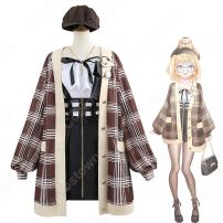 VTuber ワトソン・アメリア 新衣装 コスプレ衣装 「hololive（ホロライブ）」 ホロライブEnglish 1期生 cosplay 仮装 変装(ホロライブ（hololive） コスプレ衣装)