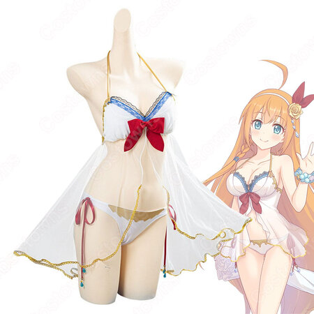 プリコネr ペコリーヌ ユースティアナ フォン アストライア 夏 セクシー 水着 コスプレ衣装 プリンセスコネクト Re Dive プリンセスコネクト リダイブ Cosplay 仮装 変装 Costowns