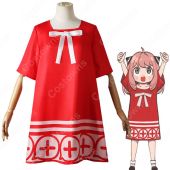 アーニャ・フォージャー 赤いワンピース コスプレ衣装 『SPY×FAMILY』（スパイファミリー） 被検体007 子供服 キッズ 大人 cosplay 仮装 変装(ゲーム• アニメコスプレ衣装でおすすめの商品)